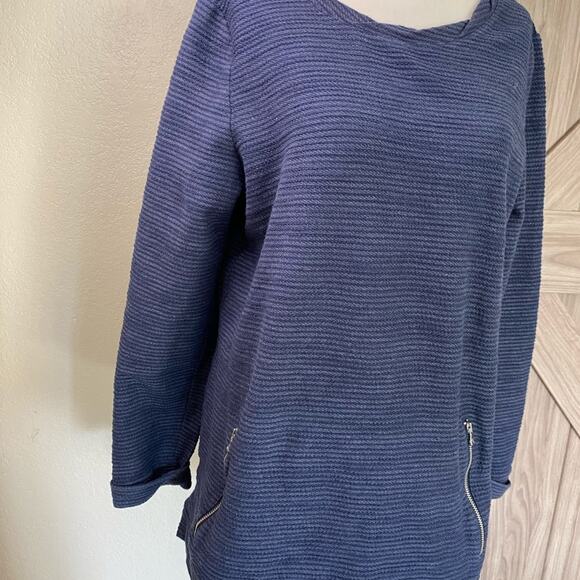 Lou & Grey Blue tunic top large - Picture 2 of 5